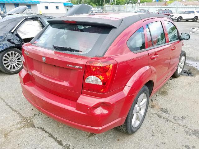 1C3CDWDA0CD536407 - 2012 DODGE CALIBER SX RED photo 4