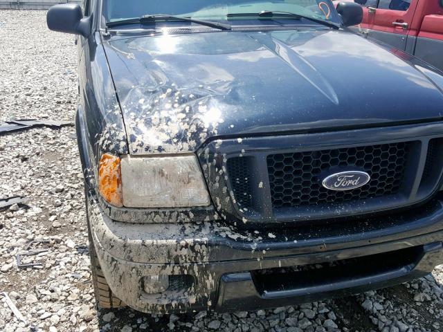 1FTYR14U25PA60971 - 2005 FORD RANGER SUP BLACK photo 9