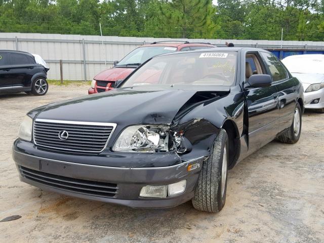 JT8BH28F7Y0178911 - 2000 LEXUS LS 400 BLACK photo 2