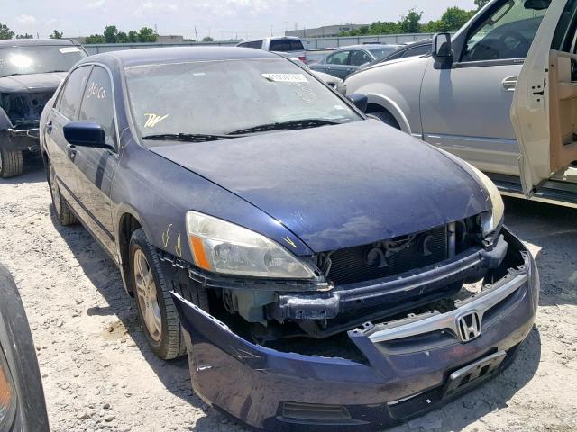 1HGCM56307A004457 - 2007 HONDA ACCORD SE BLUE photo 1