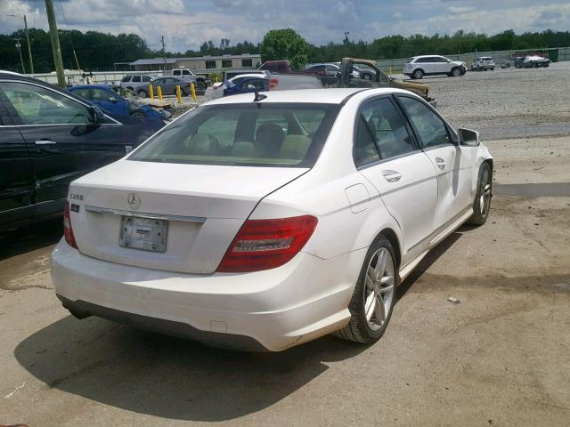 WDDGF4HB6DR289466 - 2013 MERCEDES-BENZ C 250 WHITE photo 4