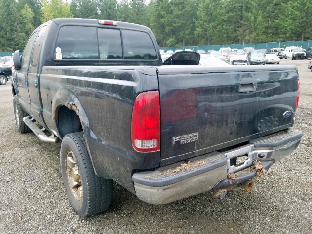 1FTSX31S11ED81819 - 2001 FORD F350 SRW S BLACK photo 3