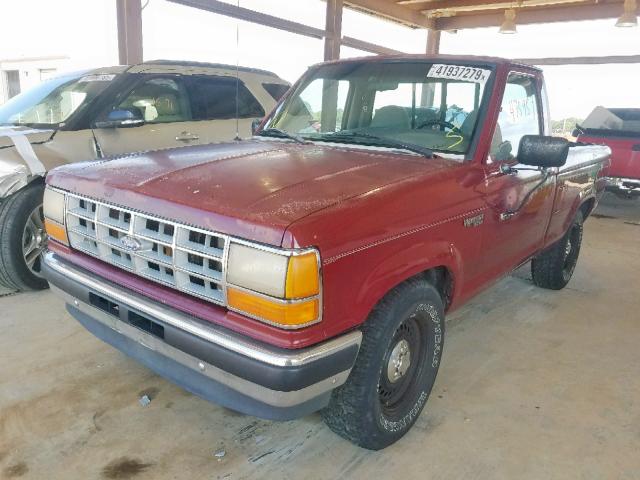 1FTCR10A2NUC61857 - 1992 FORD RANGER MAROON photo 2