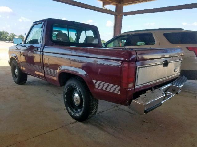 1FTCR10A2NUC61857 - 1992 FORD RANGER MAROON photo 3