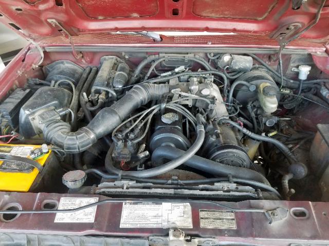 1FTCR10A2NUC61857 - 1992 FORD RANGER MAROON photo 7