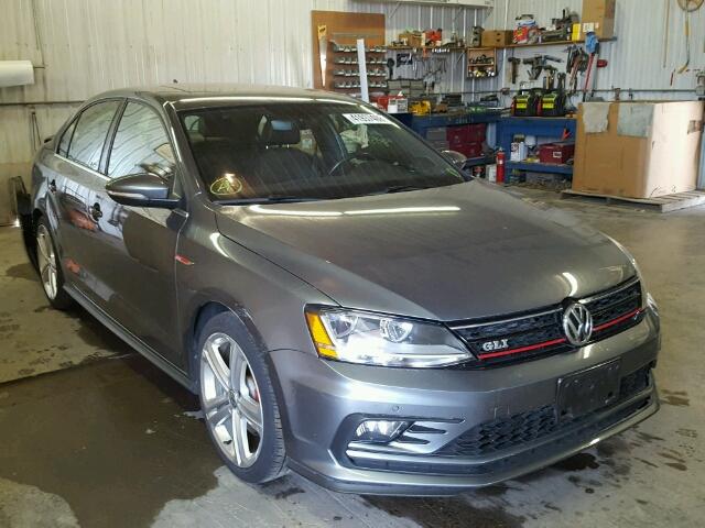 3VW4T7AJ1HM244447 - 2017 VOLKSWAGEN JETTA GLI GRAY photo 1