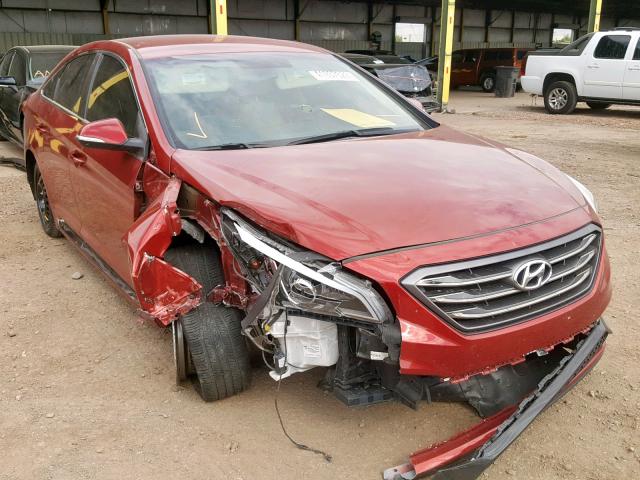 5NPE34AF3GH417312 - 2016 HYUNDAI SONATA SPO RED photo 1