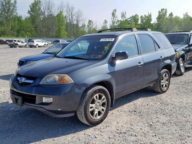 2HNYD18965H512469 - 2005 ACURA MDX TOURIN GRAY photo 2