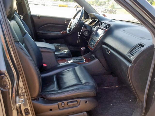 2HNYD18965H512469 - 2005 ACURA MDX TOURIN GRAY photo 5