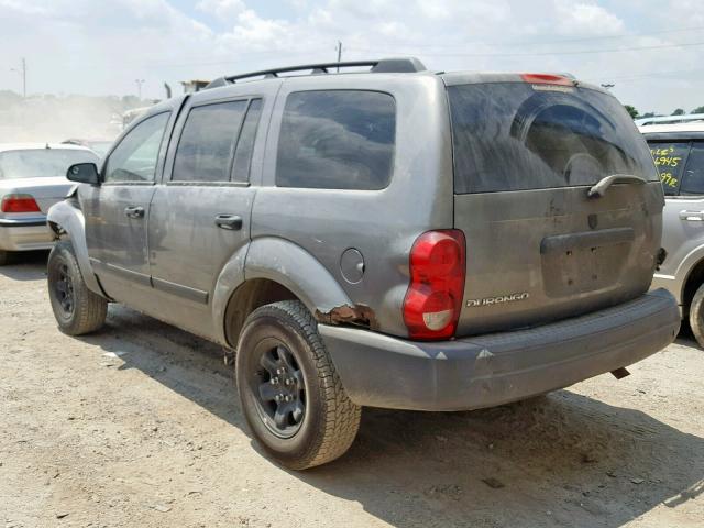 1D4HB38N05F625505 - 2005 DODGE DURANGO ST GRAY photo 3