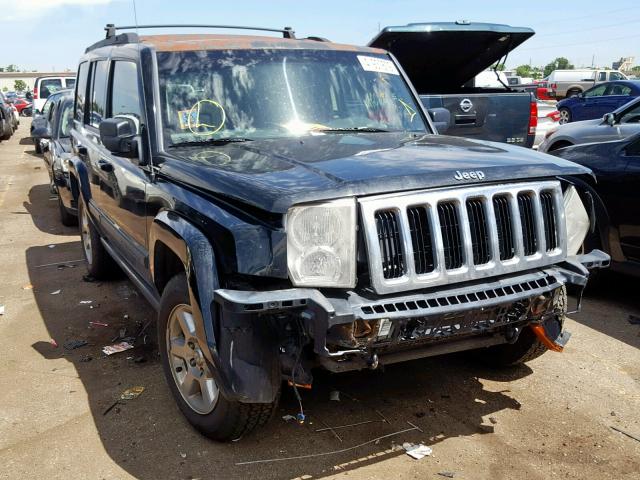1J8HG48K97C663807 - 2007 JEEP COMMANDER BLACK photo 1