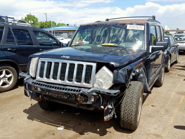1J8HG48K97C663807 - 2007 JEEP COMMANDER BLACK photo 2