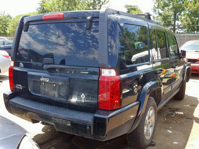 1J8HG48K97C663807 - 2007 JEEP COMMANDER BLACK photo 4
