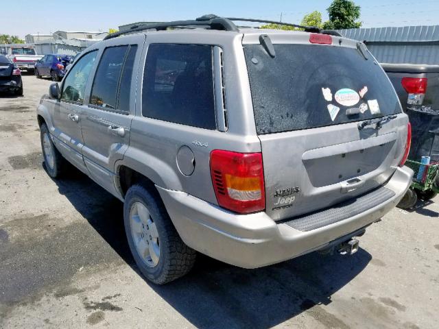 1J4GW58N61C537881 - 2001 JEEP GRAND CHER GRAY photo 3