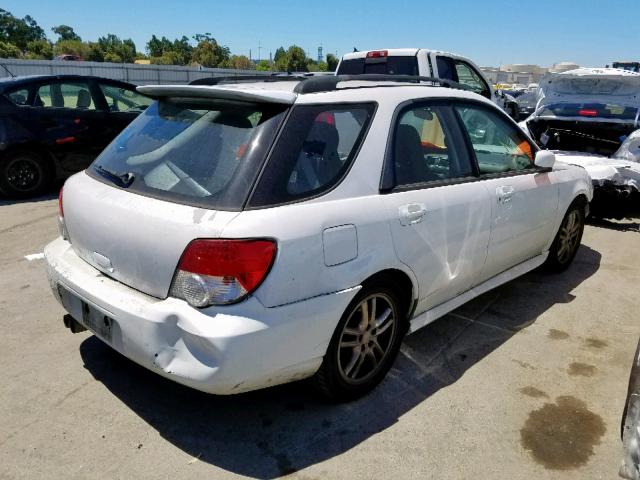 JF1GG29604H815731 - 2004 SUBARU IMPREZA WR WHITE photo 4