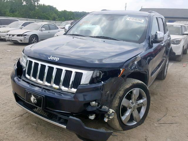 1C4RJFBG4DC599331 - 2013 JEEP GRAND CHER BLUE photo 2