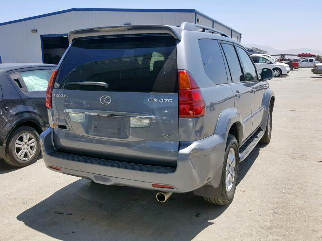 JTJBT20X960125187 - 2006 LEXUS GX 470 BLUE photo 4