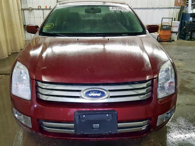 3FAFP08126R132596 - 2006 FORD FUSION SEL MAROON photo 9