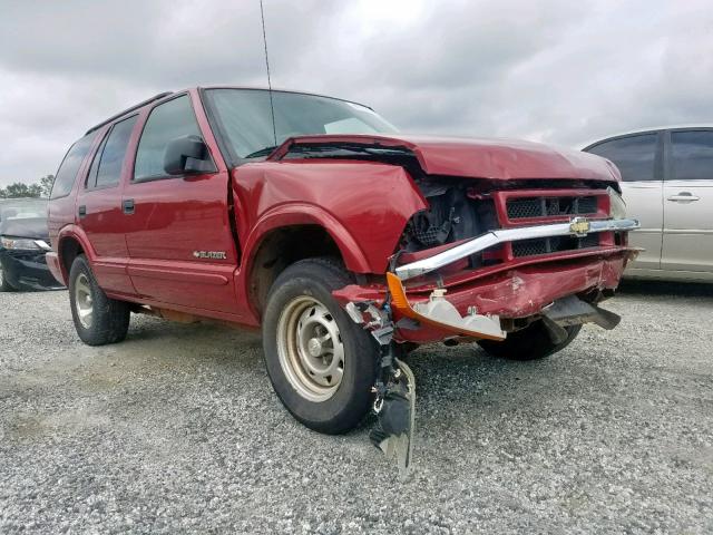 1GNCS13X04K124440 - 2004 CHEVROLET BLAZER RED photo 1