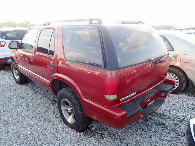 1GNCS13X04K124440 - 2004 CHEVROLET BLAZER RED photo 3