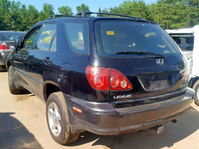 JT6HF10U1Y0122881 - 2000 LEXUS RX 300 BLACK photo 3