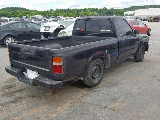 4TARN81A2NZ019310 - 1992 TOYOTA PICKUP 1/2 BLACK photo 4