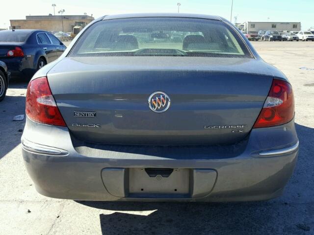 2G4WC582491105187 - 2009 BUICK LACROSSE C GRAY photo 9