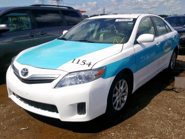 4T1BB3EK9BU131188 - 2011 TOYOTA CAMRY HYBR TWO TONE photo 2