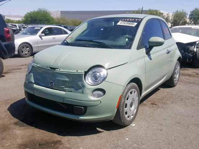 3C3CFFAR3DT738352 - 2013 FIAT 500 POP GREEN photo 2