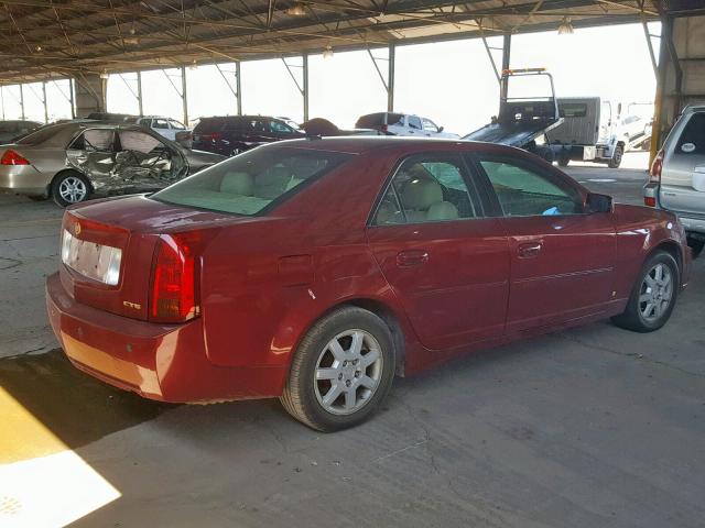 1G6DP577960162640 - 2006 CADILLAC CTS HI FEA BURGUNDY photo 4