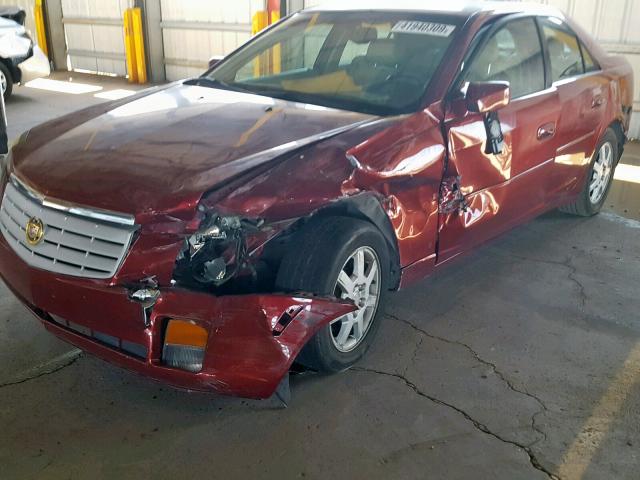 1G6DP577960162640 - 2006 CADILLAC CTS HI FEA BURGUNDY photo 9