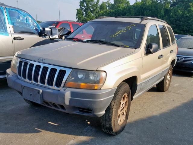 1J4GW48SX1C657960 - 2001 JEEP GRAND CHER TAN photo 2