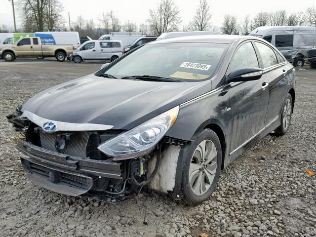 KMHEC4A41DA094214 - 2013 HYUNDAI SONATA HYB BLACK photo 2