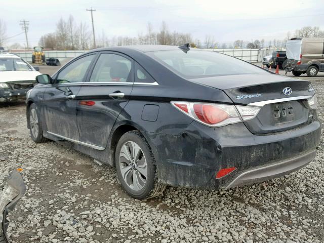 KMHEC4A41DA094214 - 2013 HYUNDAI SONATA HYB BLACK photo 3