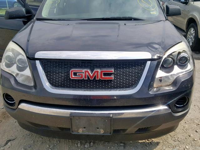 1GKKRNED2BJ366292 - 2011 GMC ACADIA SLE BLACK photo 9