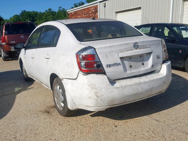 3N1AB61E27L619839 - 2007 NISSAN SENTRA 2.0 WHITE photo 3