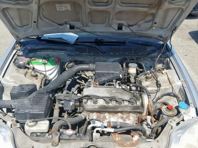 2HGEJ6614XH585212 - 1999 HONDA CIVIC BASE SILVER photo 7