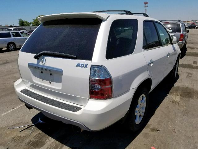 2HNYD18646H550869 - 2006 ACURA MDX TOURIN WHITE photo 4