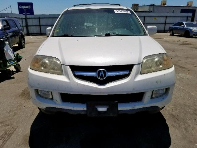 2HNYD18646H550869 - 2006 ACURA MDX TOURIN WHITE photo 9