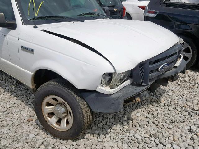 1FTKR1AD5APA39262 - 2010 FORD RANGER WHITE photo 9