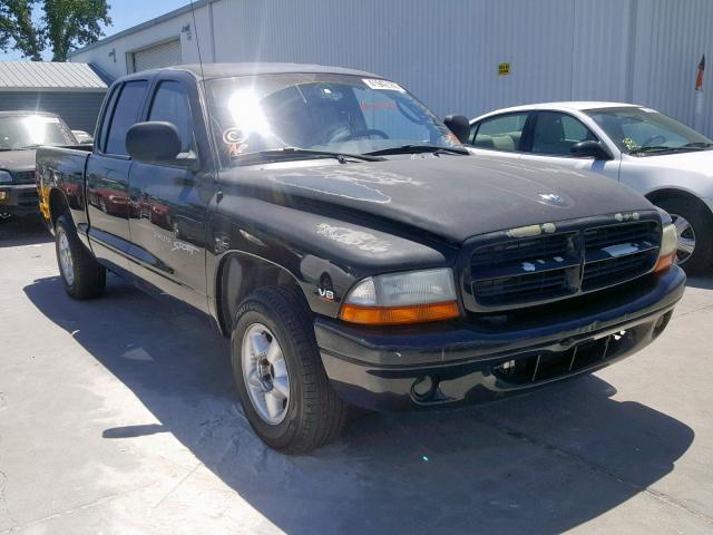 1B7GL2ANXYS696393 - 2000 DODGE DAKOTA QUA BLACK photo 1