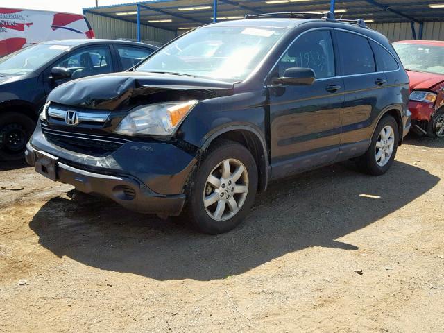 JHLRE48769C004019 - 2009 HONDA CR-V EXL BLACK photo 2