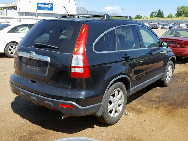 JHLRE48769C004019 - 2009 HONDA CR-V EXL BLACK photo 4