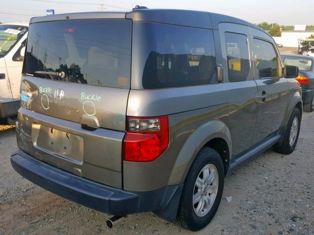 5J6YH28747L003625 - 2007 HONDA ELEMENT EX CHARCOAL photo 4