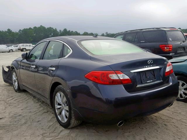 JN1BY1AP8BM321494 - 2011 INFINITI M37 BLUE photo 3