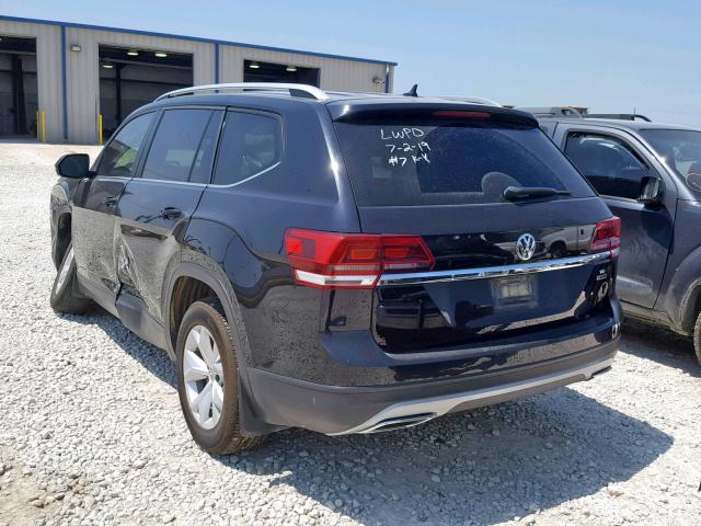 1V2GR2CA9JC527571 - 2018 VOLKSWAGEN ATLAS S BLACK photo 3