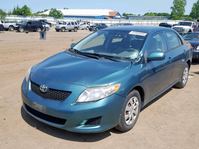 1NXBU40EX9Z153146 - 2009 TOYOTA COROLLA BA BLUE photo 2