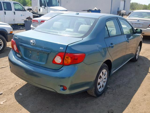 1NXBU40EX9Z153146 - 2009 TOYOTA COROLLA BA BLUE photo 4