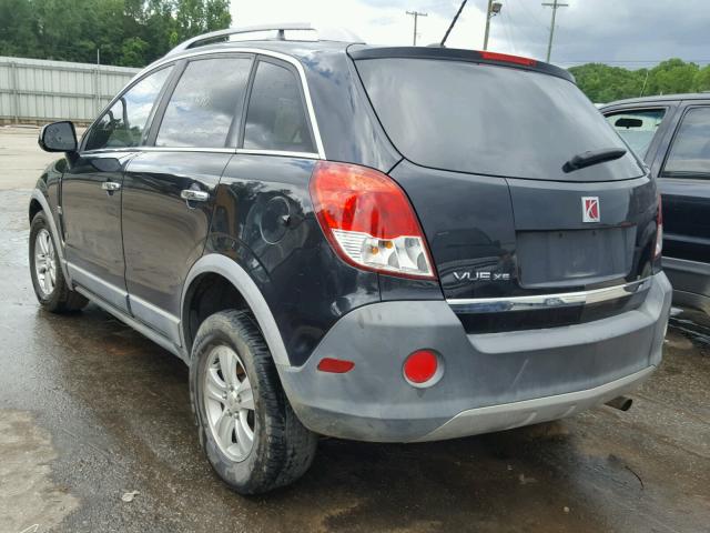 3GSCL33P78S646997 - 2008 SATURN VUE XE BLACK photo 3