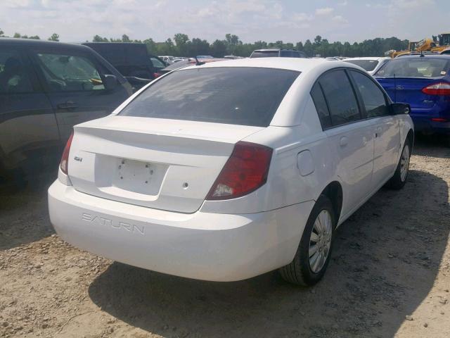 1G8AJ55F27Z209588 - 2007 SATURN ION LEVEL WHITE photo 4